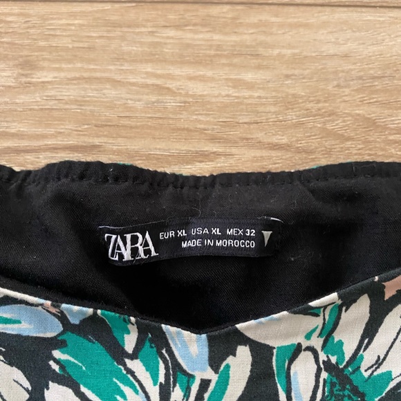 ZARA PRINTED POPLIN MIDI DRESS XL - Picture 6 of 15